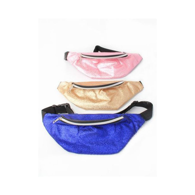 Picture of 7954 / 9549 GLITTER FABRIC BUM BAG 28X12CM